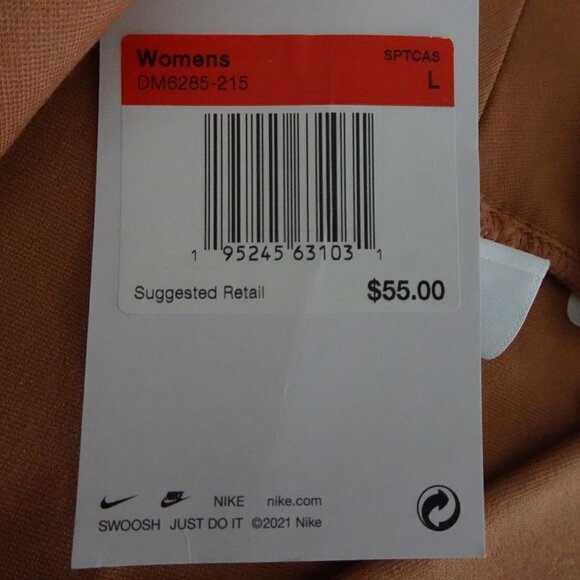 Nike Tight Fit Skirt Women's Size L Brown Pink Stretch Athleisure Casual - Picture 8 of 8